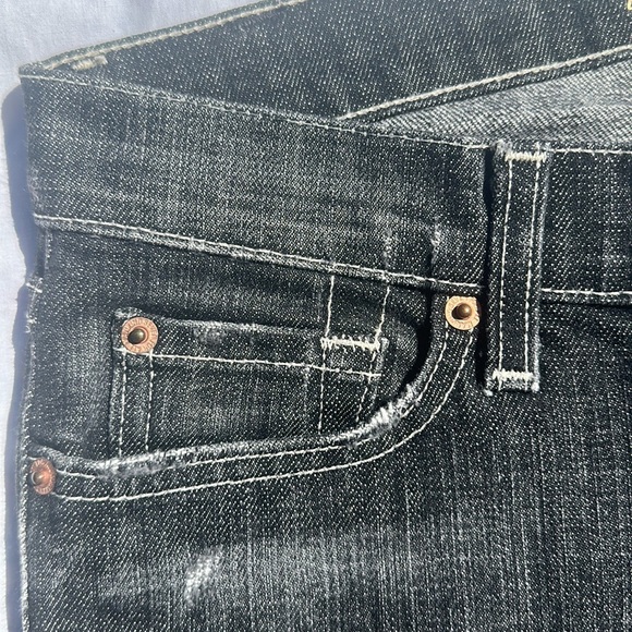 Seven for all mankind Bootcut QC black denim cut#711575 Size 27 - Picture 6 of 15